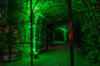 Blick auf den beleuchteten Laubengang im Klostergarten Neuzelle - Fotograf Besucherinformation Neuzelle