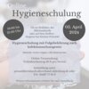 Veranstaltung: Hygieneschulung