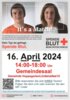 Flyer Blutspendetermin am 16.04.2024 im Gemeindesaal Hoppegarten