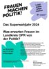 Veranstaltung: Was erwarten Frauen im Landkreis OPR von der Politik