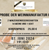 Veranstaltung: 90 Jahre Weinmanufaktur Kasel e.G., Jubiläumsweinprobe