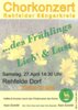 Plakat zum Frühlingskonzert des Rehfelder Sängerkreises am 27. April 2024