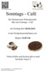 Veranstaltung: Sonntags Café So 08. 09. 2024