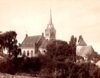 Alte und Neue Kirche Golm von Südosten um 1886, Historische Aufnahme aus dem Nachlass Gette (Potsdam-Museum)