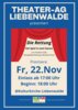 Veranstaltung: Die Theater-AG Liebenwalde lädt ein Fr 22.11.2024