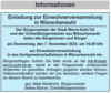 Veranstaltung: Einwohnerversammlung Do 07. 11. 2024