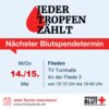Veranstaltung: Blutspende 14.  -  15. Mai 2025