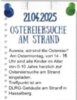 Veranstaltung: Ostereiersuche am Strand Mo 21. 04. 2025