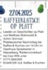 Veranstaltung: Kaffeeklatsch up Platt, 27.04.2025, 14:00 So 27. 04. 2025