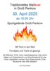 Veranstaltung: Tanz in den Mai mit Maifeuer auf dem Sportgelände Mi 30. 04. 2025