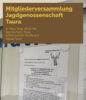 Veranstaltung: Mitgliederversammlung Jagdgenossenschaft Taura Mo 17. 03. 2025
