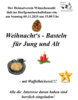 Veranstaltung: Weihnachtsbasteln So 09. 11. 2025