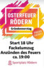 Veranstaltung: Osterfeuer Sportplatz Rödern Do 17. 04. 2025