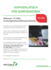Veranstaltung: Kaffeeklatsch für Dorfsenioren Mi 19. 03. 2025