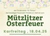 Veranstaltung: Osterfeuer der Feuerwehr Mützlitz Fr 18. 04. 2025