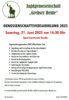 Veranstaltung: Genossenschaftsversammlung 2025 Sa 21.06.2025