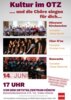 Veranstaltung: Kultur im OTZ...und die Chöre singen für dich... Sa 14. 06. 2025