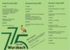 Veranstaltung: 775 Jahre Wurzbach - Programm 29.  -  31. Aug 2025