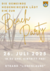 Veranstaltung: Beach Party Sa 26.​07.​2025