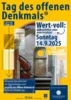 Plakat zum Tag des offenen Denkmals