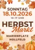 Veranstaltung: Herbstmarkt 2026 in Hollfeld So 18.​10.​2026