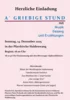 Veranstaltung: A&acute;griebige Stund So 14.​12.​2025