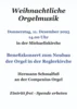 Veranstaltung: Benefizkonzert: Weihnachtliche Orgelmusik Do 11.​12.​2025