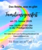 Veranstaltung: 15 Uhr Familiensegensfest (Predigerkirche) Sa 31.​01.​2026