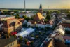 Blick auf die Calauer Innenstadt beim Stadtfest 2025. Foto: Leon Kopsch