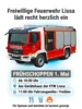 Veranstaltung: Fr&uuml;hschoppen der Feuerwehr Lissa Fr 01.​05.​2026