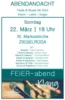 Veranstaltung: Feier-abend Klang So 22.​03.​2026