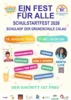 Flyer des Schulstartfestes. Grafik: Schulförderverein