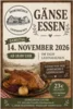 Plakat Gänseessen