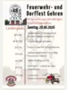 Veranstaltung: 120 Jahre Feuerwehr Gehren So 28.​06.​2026