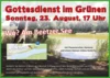 Veranstaltung: Gottesdienst im Gr&uuml;nen am Beetzer See