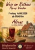 Veranstaltung: Wein am Rathaus  mit Pop-up Weinbar Fr 14.​08.​2026