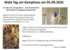Flyer Waldtag am Kamphaus 2026
