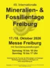 Flyer Mineralien & Fossilientage Freiburg
