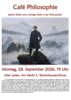 Veranstaltung: Café Philosophie Mo 28.09.2026