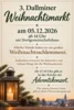 Veranstaltung: 3. Dallminer Weihnachtsmarkt Sa 05.​12.​2026