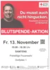 Veranstaltung: Blutspende-Aktion Fr 13.​11.​2026