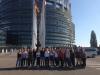 Gruppenfoto vor dem Europaparlament
