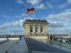 ganz oben auf dem Reichstagsgebäude