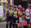 Trainerin und Ismail vor dem !0 km-Wettbewerb
