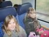 Im Regionalexpress Julia und Emmelie
