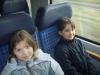 Zugfahrt: Gina und Jasmin