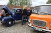Timo Ludwig und Matthias Unger aus Genthin mit ihren Fahrzeugen  Framo und B 1001 - beide sind leidenschaftliche Oldtimerfans