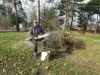 Mirko - unser Holzfäller - der umgefallene Baum muss weg