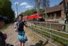 Fotosafari, Bahnhofsszene, ein Zug fährt ein, Foto: Grünheide (Mark)