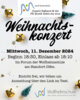 Meldung: Einladung zum Weihnachtskonzert am 11. Dezember